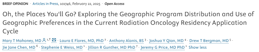 Advances, an ASTRO Journal (@advances_astro) on Twitter photo 😯The biggest day of the year for medical students & residencies is up on... 🎉Match Day!
Program "signaling," which has evolved since 2021, can be complex, but <a href="/MaryMahoney02/">Mary Mahoney MD</a> <a href="/LauraFlowersE/">Laura E Flores, MD, PhD</a> & team make it simple in this new Brief Opinion on 🌎geographic preferences/signaling. 😯The biggest day of the year for medical students & residencies is up on... 🎉Match Day!
Program "signaling," which has evolved since 2021, can be complex, but <a href="/MaryMahoney02/">Mary Mahoney MD</a> <a href="/LauraFlowersE/">Laura E Flores, MD, PhD</a> & team make it simple in this new Brief Opinion on 🌎geographic preferences/signaling.