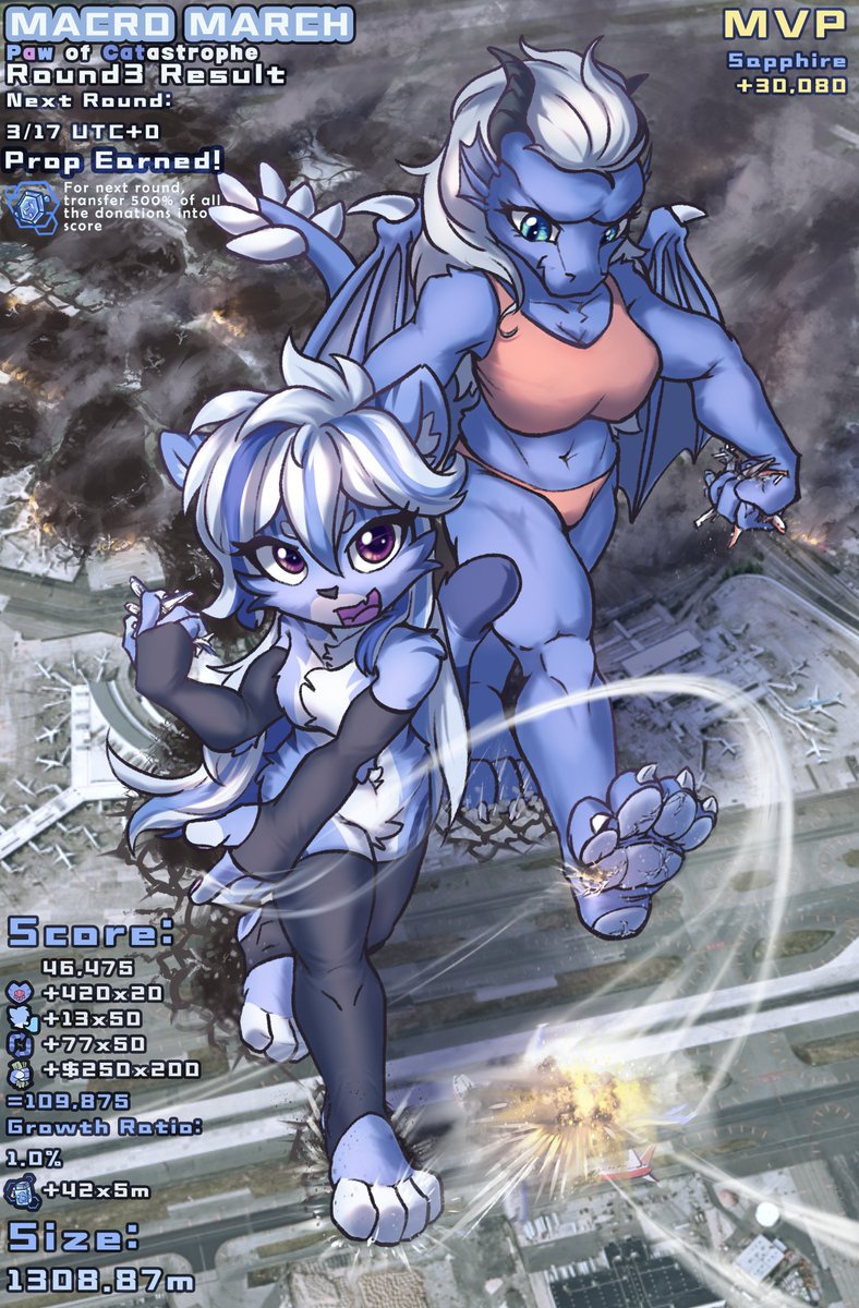 DashRavist's tweet image. Thanks for Sapphire Svell for the donations! Airports now will face some double troubles at #MacroMarch ! 
As the size now approches to which I could hold the plane like a dart, it's time for me to show off my aim! Take that~ TCAS system!