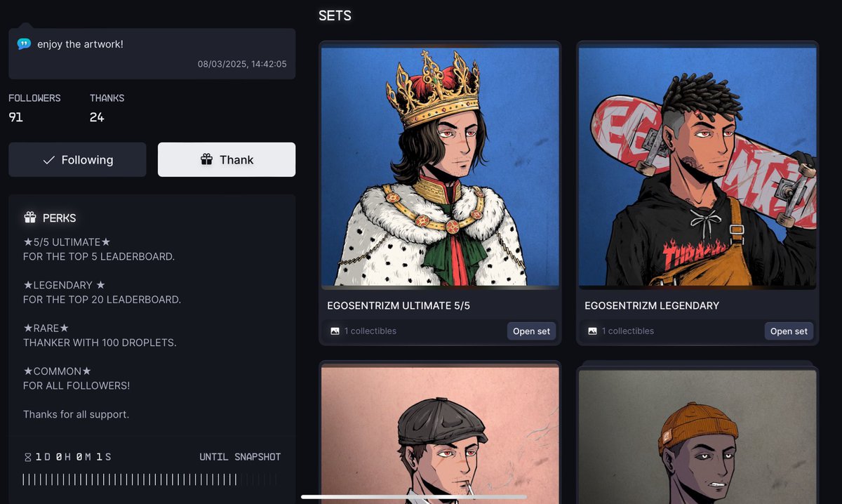 Ohh what??

Yes its 24h until snapshot! 💥

So what you waiting for? Lets go!!

🔗 drip.haus/sventura