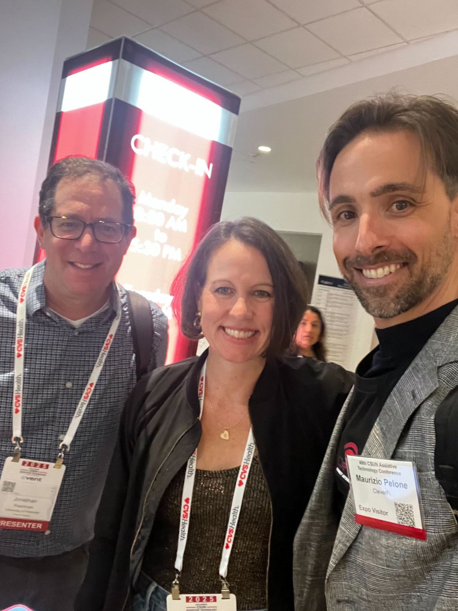 One of the best parts of #CSUNATC2025? Making connections! We caught up with Maurizio Pelone from <a href="/GetCleverFi/">Clever Fi</a>, discussing the future of accessibility and connectivity. 🌍💬 
#Networking #AssistiveTech #Accessibility #CleverFi