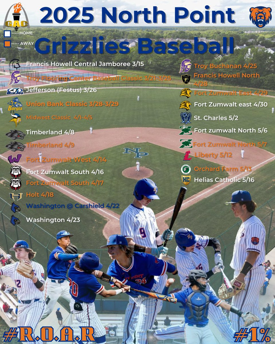 2025 North Point Baseball Season Loading... Shout out to <a href="/Pbriddell06/">Peyton Briddell</a> for the graphic! #1Week #ROAR #1%