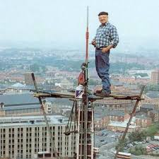 "I’ve solved a lot of problems sitting on tops of things."  Fred Dibnah - telling us to take time to look at the landscape and think".  #farming #nature #economy #community #threats