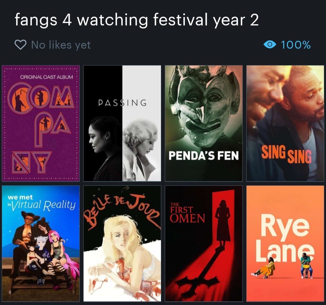 fangs4asking's tweet image. my birthday is in 2 weeks which means it's time for the second annual fangs4watching festival!

here's a curated list of favorites from across genre and time that i would love for you to watch and tell me about after as a little gift to me.

🎉🎉🎉🎉