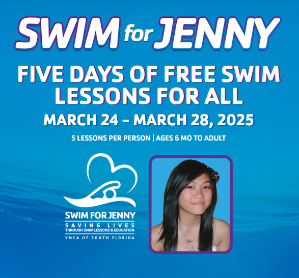 Drowning is preventable.

It's also the leading cause of death among infants and small children in Florida, with Broward &amp; Miami-Dade counties leading the state.

To counter those statistics, @YMCASoFlo is holding its annual “Swim for Jenny” Week &amp; providing free swim lessons at