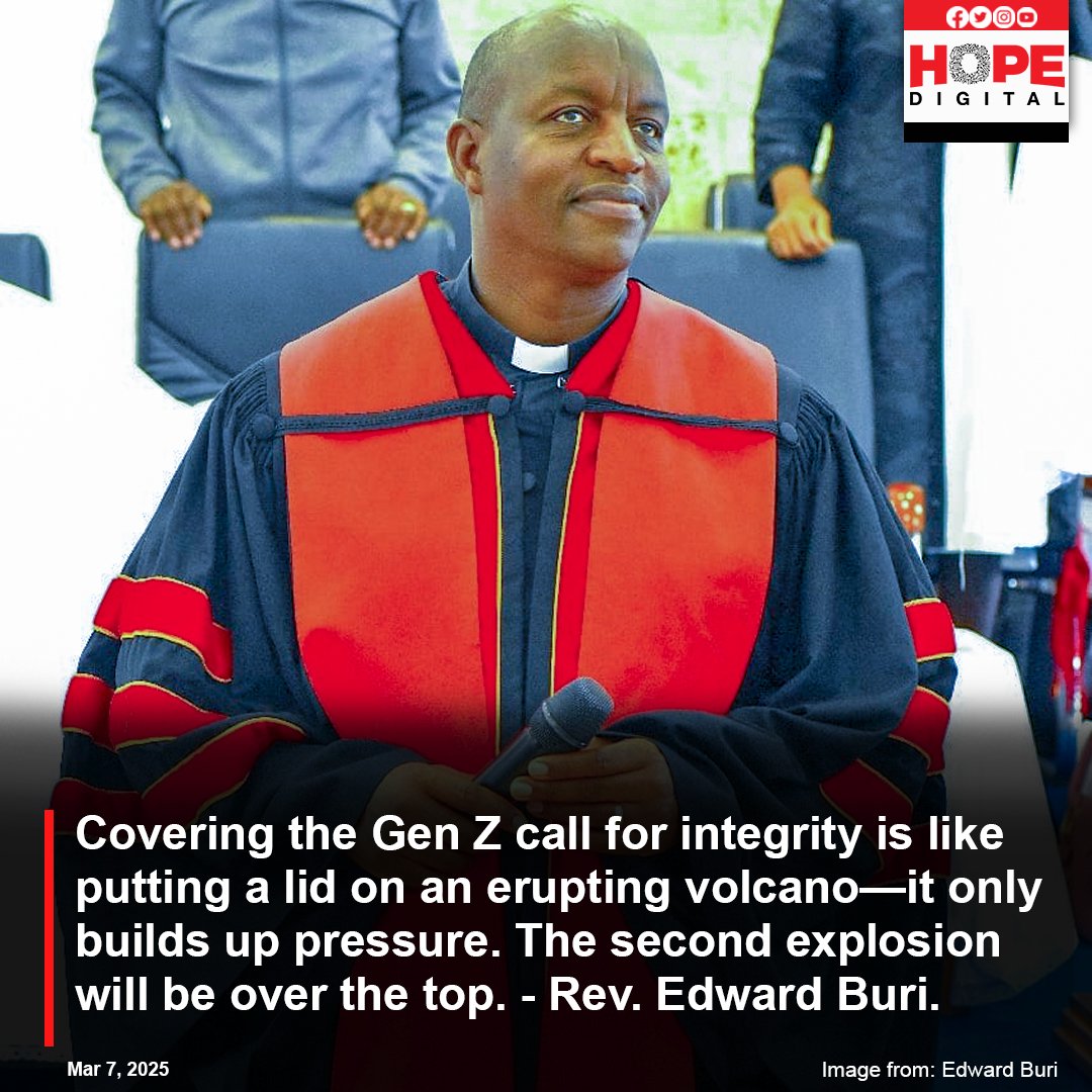 MsingiTrust's tweet image. In the midst of #occupychurches, how often do we see faith leaders speaking positively on the Gen Z movement?
We commend  Rev. Edward Buri  for his statement.
Indeed, Gen Z's call for integrity needs to be taken seriously.

#GlimpsesofFaithandJustice 
#FaithandJustice
