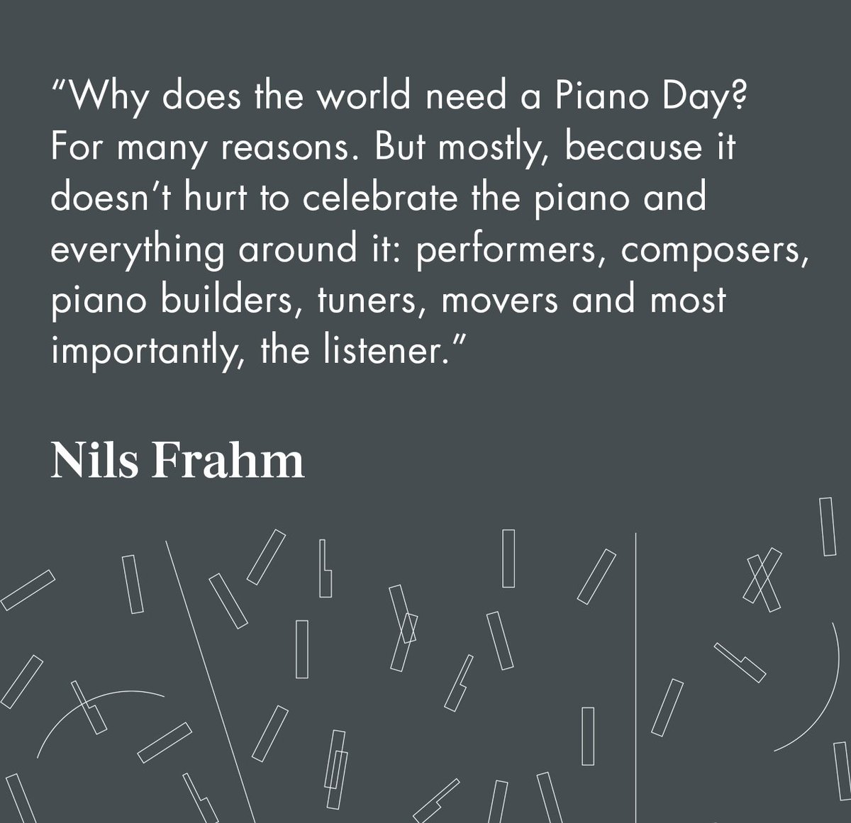 Just two weeks until Piano Day celebrates its 10th anniversary! 🎹

Looking for ways to join in?

Explore our official sheet music collection, event and playlist at linktr.ee/pianodaybook

#PianoDay