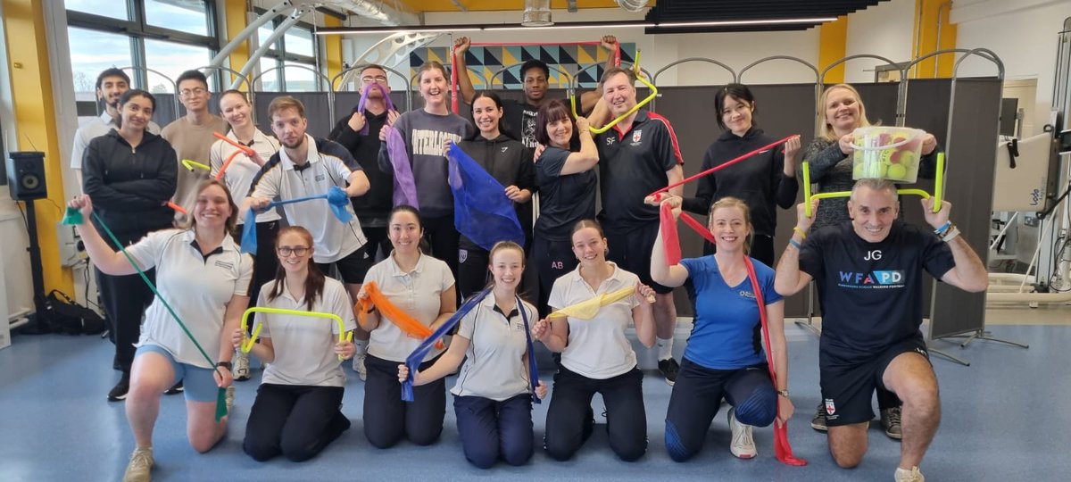 Joanna Eastough (@jcpdphysio) on Twitter photo Brilliant practical day back at <a href="/UBSportExR/">UBSportExR</a> teaching the #Physio students about #Parkinsons & exercise, supported by <a href="/bendotellis/">Ben Ellis</a> & my friends <a href="/annieconmonkey/">annie🇺🇦💙💛💙💛</a> <a href="/JoeGregory100/">Joe Gregory</a> <a href="/SimonForrest18/">Simon Forrest</a> & Erica. Parkies 2: Students 1 on the keepy uppy challenge💪⚽️!! Brilliant practical day back at <a href="/UBSportExR/">UBSportExR</a> teaching the #Physio students about #Parkinsons & exercise, supported by <a href="/bendotellis/">Ben Ellis</a> & my friends <a href="/annieconmonkey/">annie🇺🇦💙💛💙💛</a> <a href="/JoeGregory100/">Joe Gregory</a> <a href="/SimonForrest18/">Simon Forrest</a> & Erica. Parkies 2: Students 1 on the keepy uppy challenge💪⚽️!!