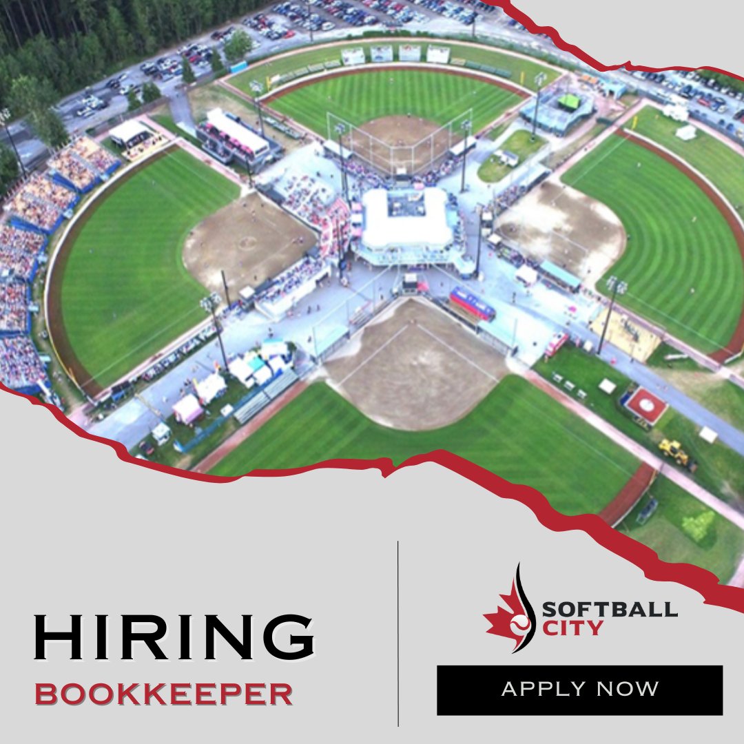 Our Not-for-Profit Society in South Surrey, BC needs an experienced bookkeeper! 📊

Key tasks: Invoicing, AR/AP, Payroll, Reconciliations, Tax Filings, Financial Statements &amp; more!

Learn more: softballcity.bc.ca/career.