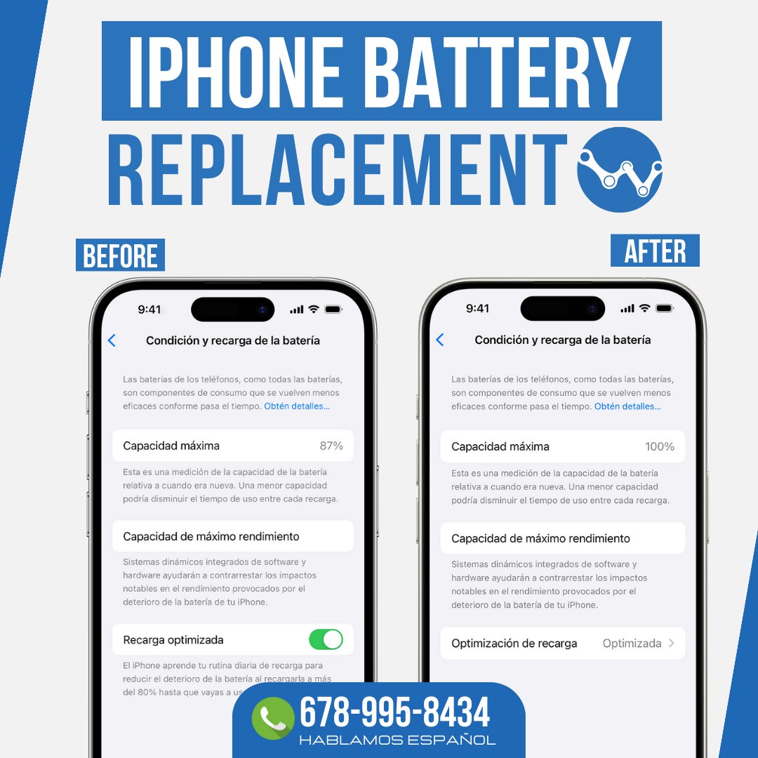 LatitudeWGA's tweet image. 🙋🏻‍♂️Contact us! 📱
beacons.ai/latitudewirele…

#iphonebattery #technicalservice #iphone repair #cellphonerepair #cellphones #mobiletechnicalservice #iphonerepairservice #iphone #phonerepairshopnearme #phonerepairnearme #cellphonenearme #norcross