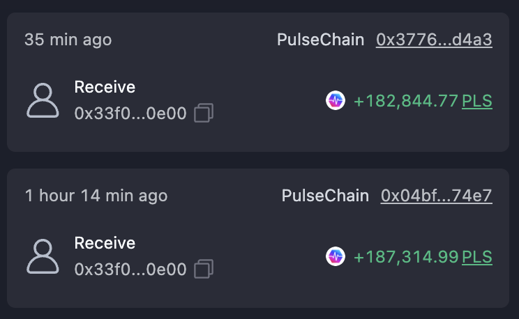 zachrypto's tweet photo. DCA buying the #Remember 🎭 dip this week got me from earning over 80,000 $PLS every 30 mins to earning over 180,000 $PLS each time

0xC506af3eA272dAFBE1A8E39d9C3446E03637bB12

Funny thing is I'm getting over 2x what I was getting and I only put in like 1/3 the total value of what I had before

New tokens have launched to help boost yield for 🎭 holders! Find out more info in the Telegram channel👇

https://t.co/1cjrpxzoUL