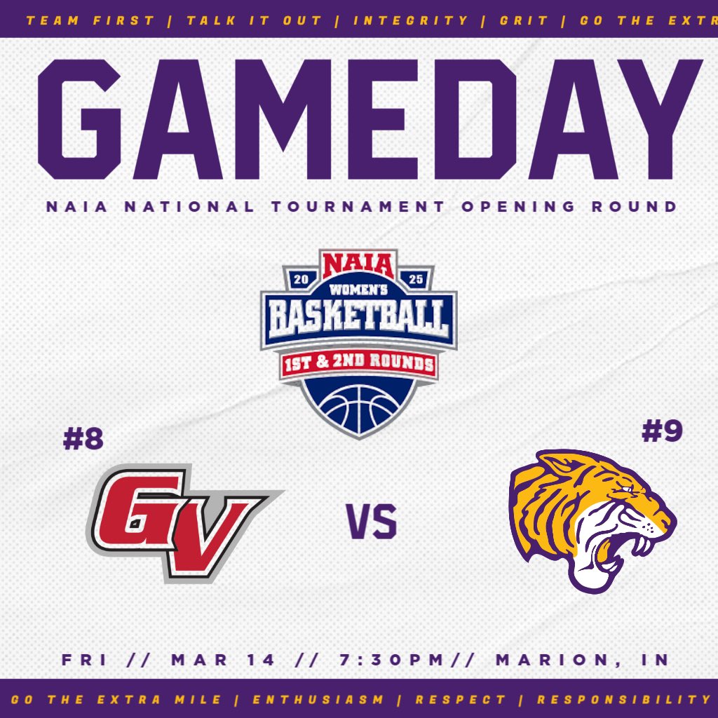 ITS GAMEDAY!! NAIA National Tournament Opening Round!!

🆚: #8 Grand View
📍: IWU | Lucky Arena
⏰: 7:30pm ET 
📺: team1sports.com/indianawesleya…