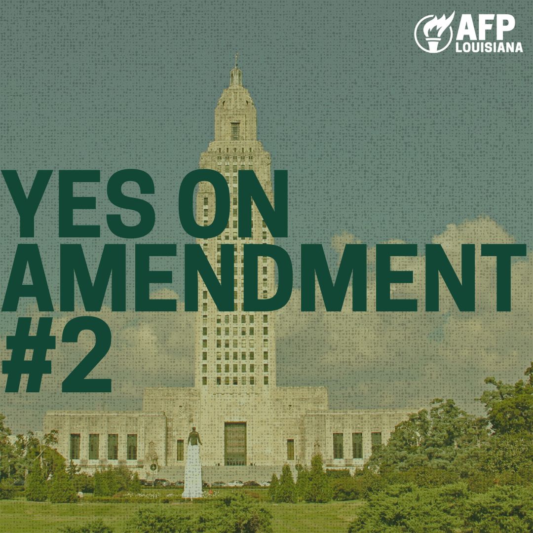 AFPLouisiana's tweet photo. 📢 Early voting starts TOMORROW, Louisiana! 📢
It's time to take control of our future. A YES on 2 means lower taxes and a stronger economy for hardworking families. Make your voice heard at the polls! #VoteYesOn2 🗳️💪 https://t.co/x6Y46PvidC
