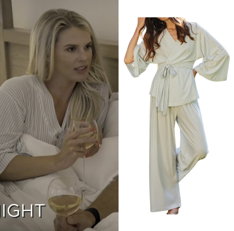 BigBlondeHair's tweet photo. Robe Ready // Get Details on Madison LeCroy's Blue Striped Robe Here: https://t.co/g1JC7lkYNf #SouthernCharm #MadisonLeCroy https://t.co/IYBRLlaG9L