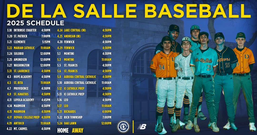 DeBaseball_'s tweet photo. Our 2025 Schedule https://t.co/7e03Qi3jOD