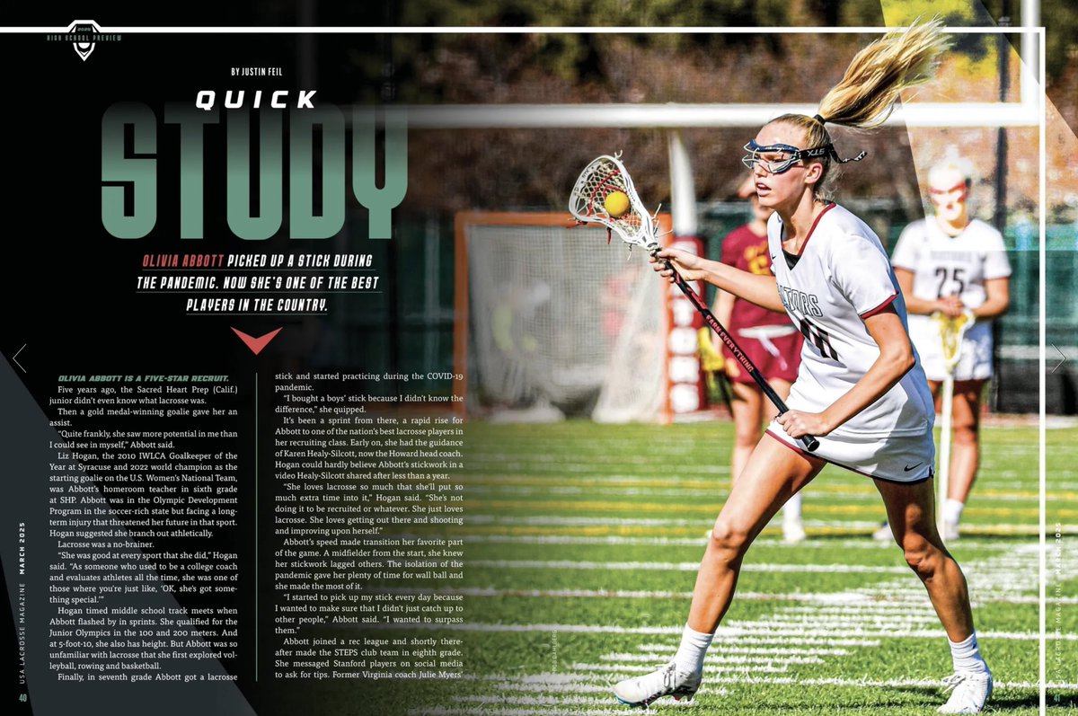 SHPAthletics's tweet photo. Check out @USALacrosseMag’s feature on current junior and @StanfordWLax commit @olivialabbott!

🔗 https://t.co/AWyE5HaRdI https://t.co/6PlbzobcDf