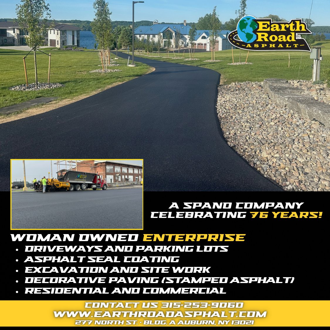 EarthRoadAsphal's tweet image. At Earth Road Inc. Asphalt, we break the mold with our woman-owned leadership, putting forward the innovation and care only a business led by women brings.
  
#WomanOwnedBusiness #WBENC #StrengthAndDurability 

bit.ly/2PwFZoN