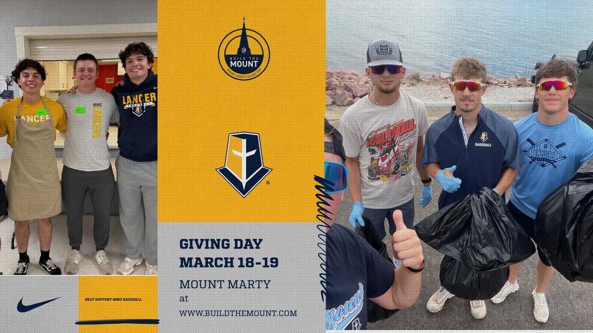 Mount Marty Giving Day is approaching fast! Mark your calendars for giving day and Build The Mount on March 18th and 19th!

#GoLancers