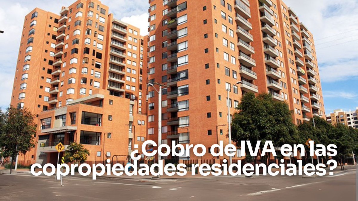 💰¿Cobro de IVA en las copropiedades? 

🔎Este tema no es nuevo. Si bien las propiedades horizontales en virtud de la Ley 675 de 2001, no son contribuyentes de impuestos nacionales, en caso de que estas desarrollen actividades que estén gravadas, tendrán que cumplir con las