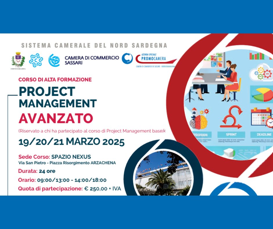 🚀 Diventa un Project Manager certificato ISIPM-Avanzato®

🧩 Corso di Alta Formazione in Project Management Avanzato per gestire al meglio i progetti complessi

🔗 Iscriviti subito! bit.ly/4246YKw