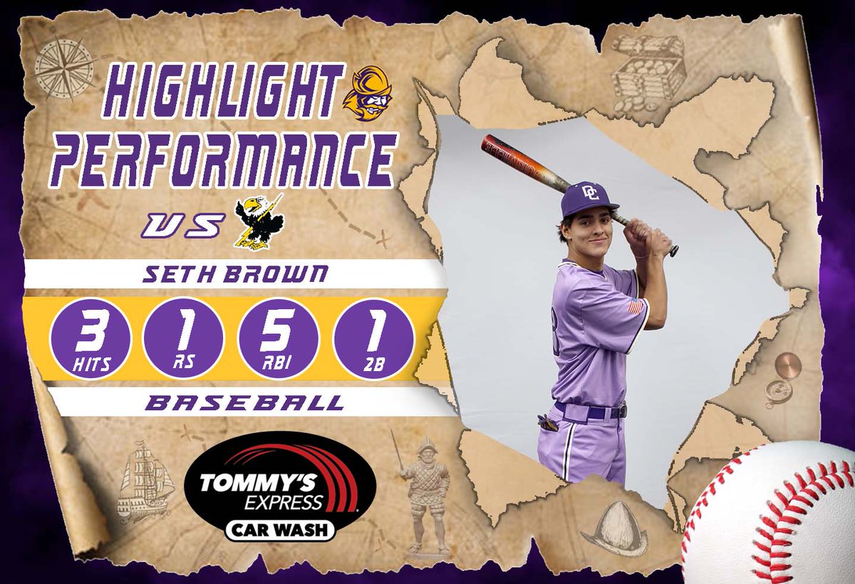 Dodge City CC Conquistadors (@goconqs) on Twitter photo ⚾️Highlight Performance of the Day⚾️
Tommy's Express Car Wash (<a href="/tommys_express/">Tommy's Express Car Wash</a>) Highlight Performance of the Day for Baseball goes to Seth Brown....he was 3-3 with RS, 5 RBI, & 2B in Game 2 against Cloud County on the road #GoConqs #BurnTheBoats ⚾️Highlight Performance of the Day⚾️
Tommy's Express Car Wash (<a href="/tommys_express/">Tommy's Express Car Wash</a>) Highlight Performance of the Day for Baseball goes to Seth Brown....he was 3-3 with RS, 5 RBI, & 2B in Game 2 against Cloud County on the road #GoConqs #BurnTheBoats