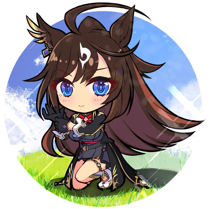 ドゥラメンテ、誕生日おめでとー!Commission絵からです#ドゥラメンテ #ドゥラメンテ生誕祭2025 