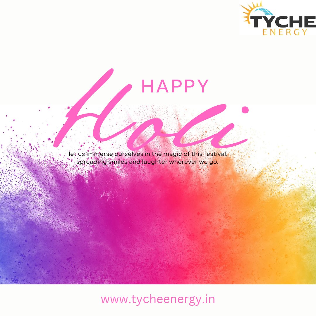 TycheEnergy's tweet photo. Wishing Everyone a vibrant and joyful Holi filled with colors of happiness, prosperity, and togetherness!
Happy Holi https://t.co/OOHgtAXVD5