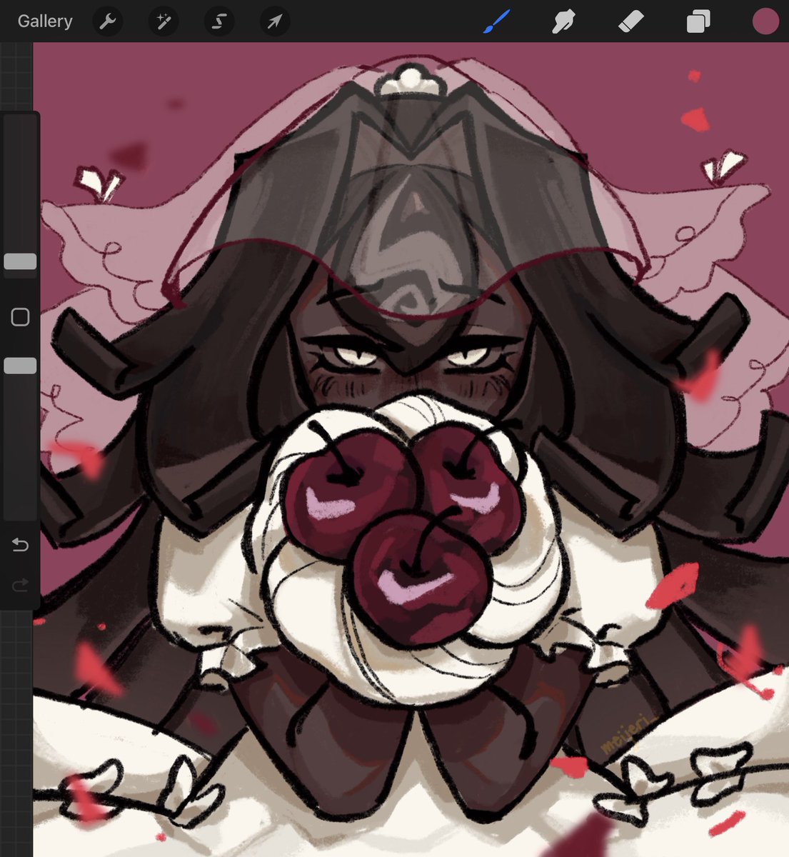 ough .. i love her 
#blackforestcookie #crk