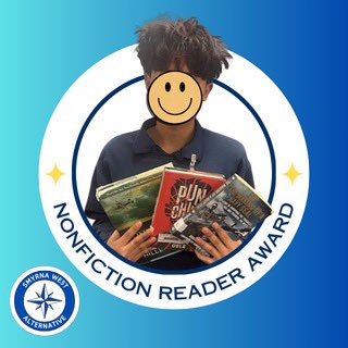 This kid is crushing biographies and nonfiction like a pro! He's read NINE books since January, which is impressive considering he only read 16 in the previous two academic years combined. #swareads