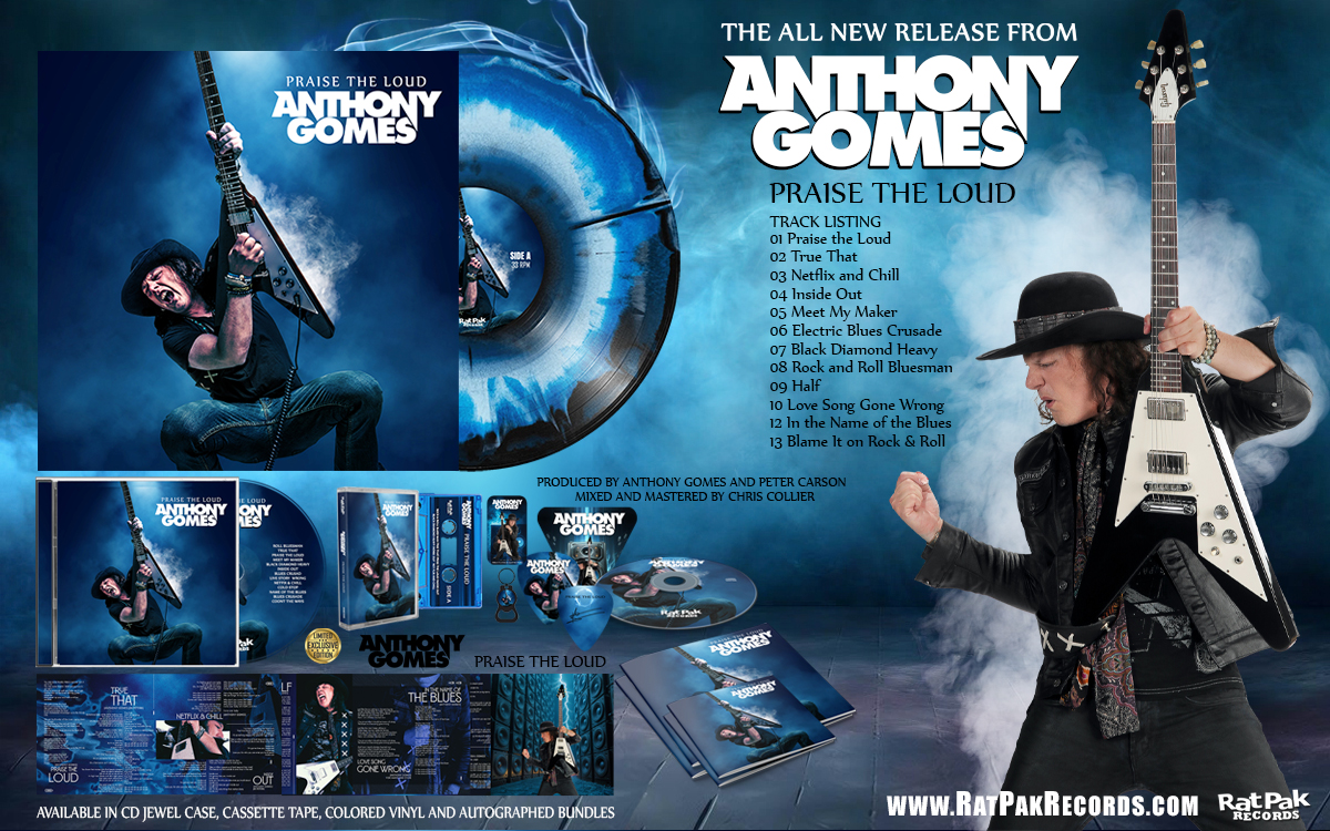 [NEW!] You can now pre-order the long-awaited new studio album from Anthony Gomes "Praise the Loud"! Check out all the details, watch the brand new video and get in on some exclusive LTD print bundles at: ratpakrecords.com
<a href="/anthonygomes/">ANTHONY GOMES</a>