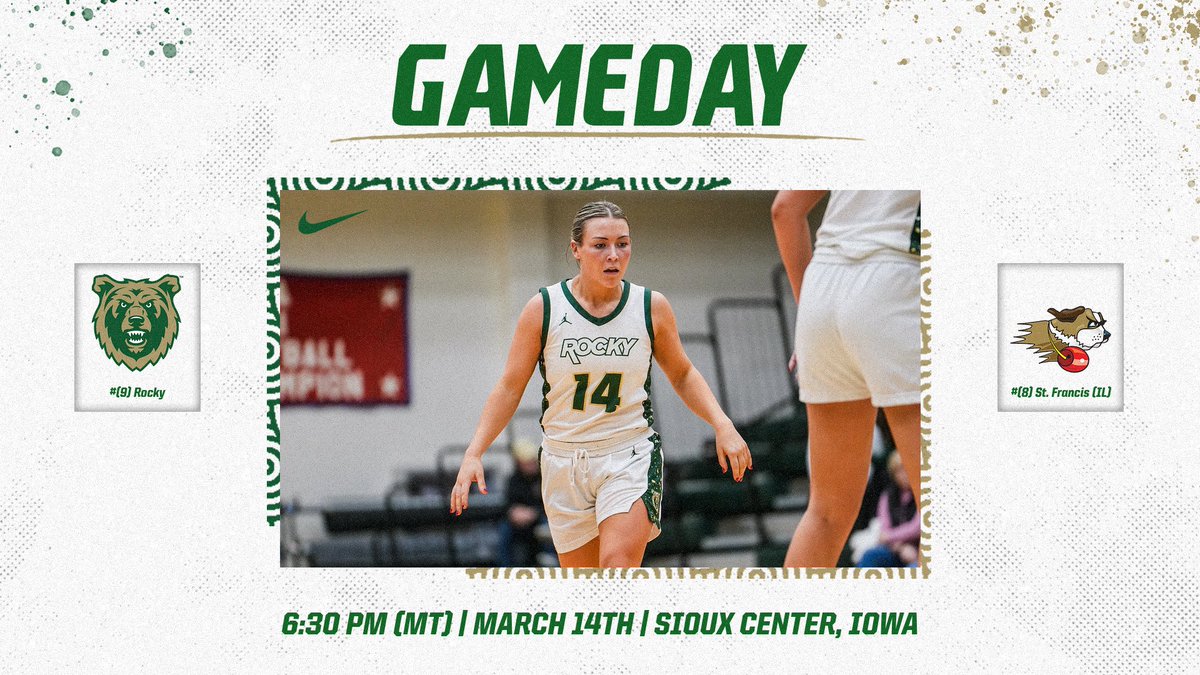 Rocky Mountain College Battlin' Bears (@battlinbears) on Twitter photo ๐ฆ๐ฒ๐ท ๐ธ๐ป ๐๐ธ ๐๐ธ๐ถ๐ฎ
๐: (8) University of St. Francis (Ill.) (24-7)
๐: Sioux Center, Iowa
โฐ: 6:30 pm (MT)
๐บ: dordtdefendernetwork.com
๐: stats.statbroadcast.com/statmonitr/?idโฆ..
๐๏ธ: gobattlinbears.com/news/2025/3/13โฆ
<a href="/RockyWBB/">ROCKY WBB</a> | #GoBattlinBears ๐ฆ๐ฒ๐ท ๐ธ๐ป ๐๐ธ ๐๐ธ๐ถ๐ฎ
๐: (8) University of St. Francis (Ill.) (24-7)
๐: Sioux Center, Iowa
โฐ: 6:30 pm (MT)
๐บ: dordtdefendernetwork.com
๐: stats.statbroadcast.com/statmonitr/?idโฆ..
๐๏ธ: gobattlinbears.com/news/2025/3/13โฆ
<a href="/RockyWBB/">ROCKY WBB</a> | #GoBattlinBears