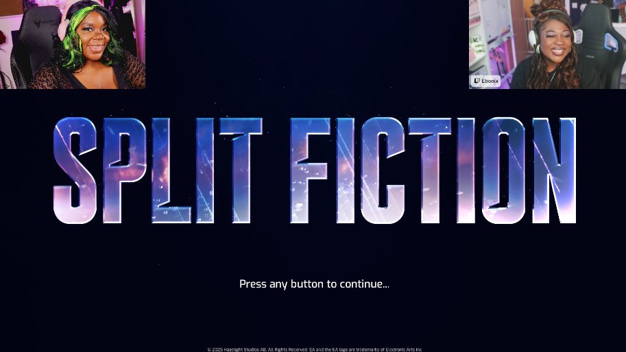 Black Twitch UK (@blacktwitchuk) on Twitter photo AD | Our Chaotic Duo <a href="/GeekyCassie/">Cassie 🔜 UK Games Expo</a> & <a href="/Ebonix/">Ebonix • #Ebonix10Years</a> are 🔴LIVE NOW on our Twitch Channel with #SplitFiction!
A huge thank you to <a href="/EA/">Electronic Arts</a> & <a href="/HazelightGames/">Hazelight Studios</a> for the codes!
Tune in for a chance to win a PS5 or PC copy! 🤸🏾♀️✨
twitch.tv/BlackTwitchUK AD | Our Chaotic Duo <a href="/GeekyCassie/">Cassie 🔜 UK Games Expo</a> & <a href="/Ebonix/">Ebonix • #Ebonix10Years</a> are 🔴LIVE NOW on our Twitch Channel with #SplitFiction!
A huge thank you to <a href="/EA/">Electronic Arts</a> & <a href="/HazelightGames/">Hazelight Studios</a> for the codes!
Tune in for a chance to win a PS5 or PC copy! 🤸🏾♀️✨
twitch.tv/BlackTwitchUK