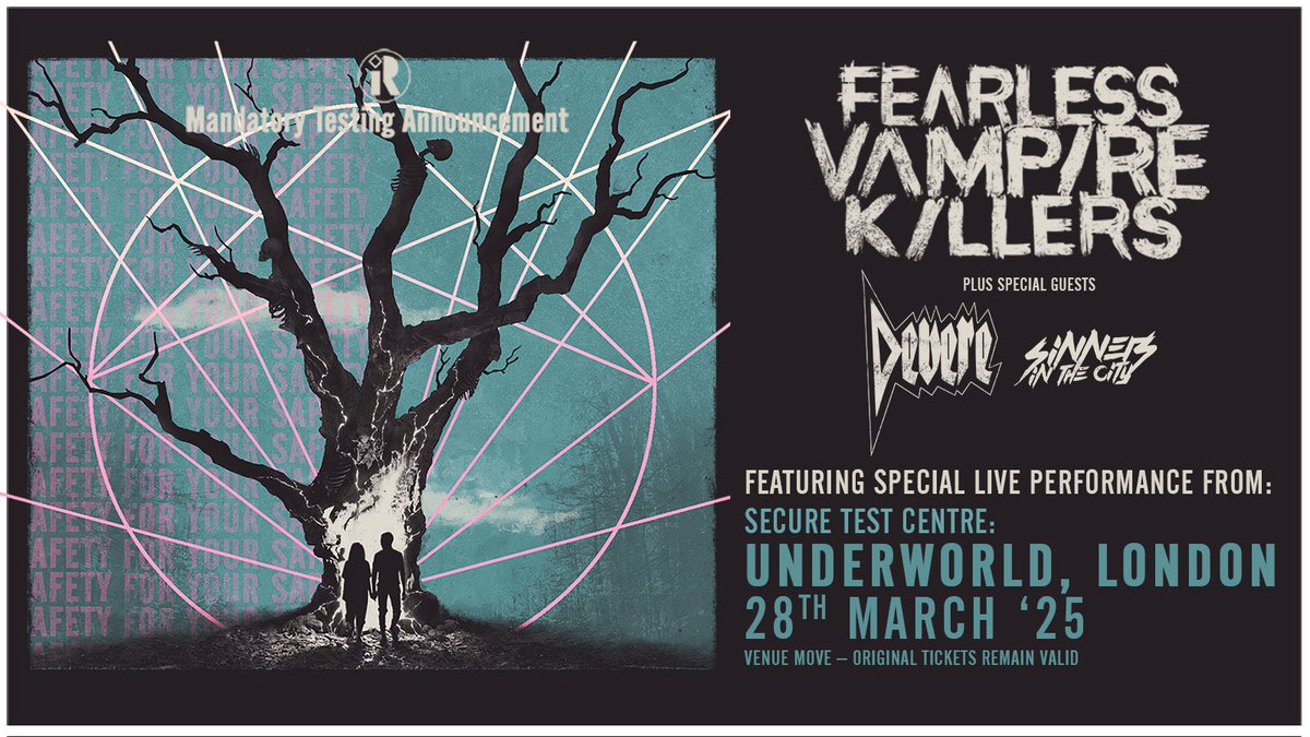 2 WEEKS until we come full circle and headline The Underworld.

We’ll be joined by <a href="/devererocks/">DeVere</a> and <a href="/sinnersinthecit/">𝐒𝐈𝐍𝐍𝐄𝐑𝐒 𝐈𝐍 𝐓𝐇𝐄 𝐂𝐈𝐓𝐘</a> 🤌

Tickets: dice.fm/event/bbpmwv-f…