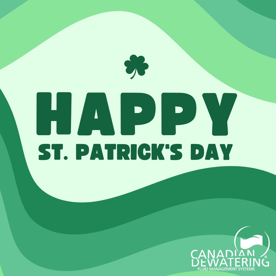CanDewatering's tweet photo. This St. Patrick’s Day, we’re feeling lucky to work with so many great clients and people! 🍀

Whether it’s dewatering, bypass pumping, or sediment control, we’re always ready to keep things flowing. Wishing you a day filled with smooth operations and a bit of Irish luck! https://t.co/JhRUMvosLw