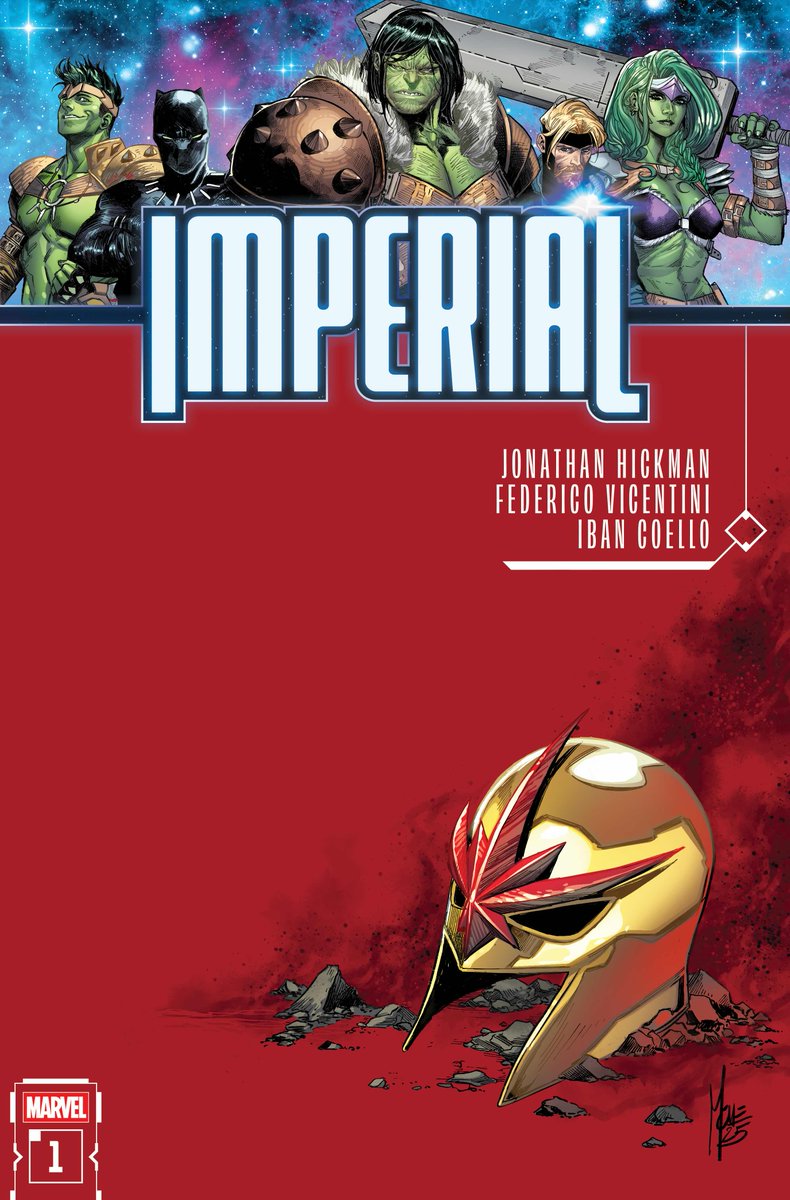 Marvel Comics (@marvelcomicshq) on Twitter photo Writer Jonathan Hickman teams up with artists <a href="/FredVice_Art/">Federico Vicentini</a> and <a href="/IbanCoello/">Iban Coello</a> to shatter and redesign the Marvel cosmos in āImperial,ā a four-issue #MarvelComics event series coming this June. Scroll for more š§µ
Cover: <a href="/MChecC/">Marco Checchetto</a> Writer Jonathan Hickman teams up with artists <a href="/FredVice_Art/">Federico Vicentini</a> and <a href="/IbanCoello/">Iban Coello</a> to shatter and redesign the Marvel cosmos in āImperial,ā a four-issue #MarvelComics event series coming this June. Scroll for more š§µ
Cover: <a href="/MChecC/">Marco Checchetto</a>