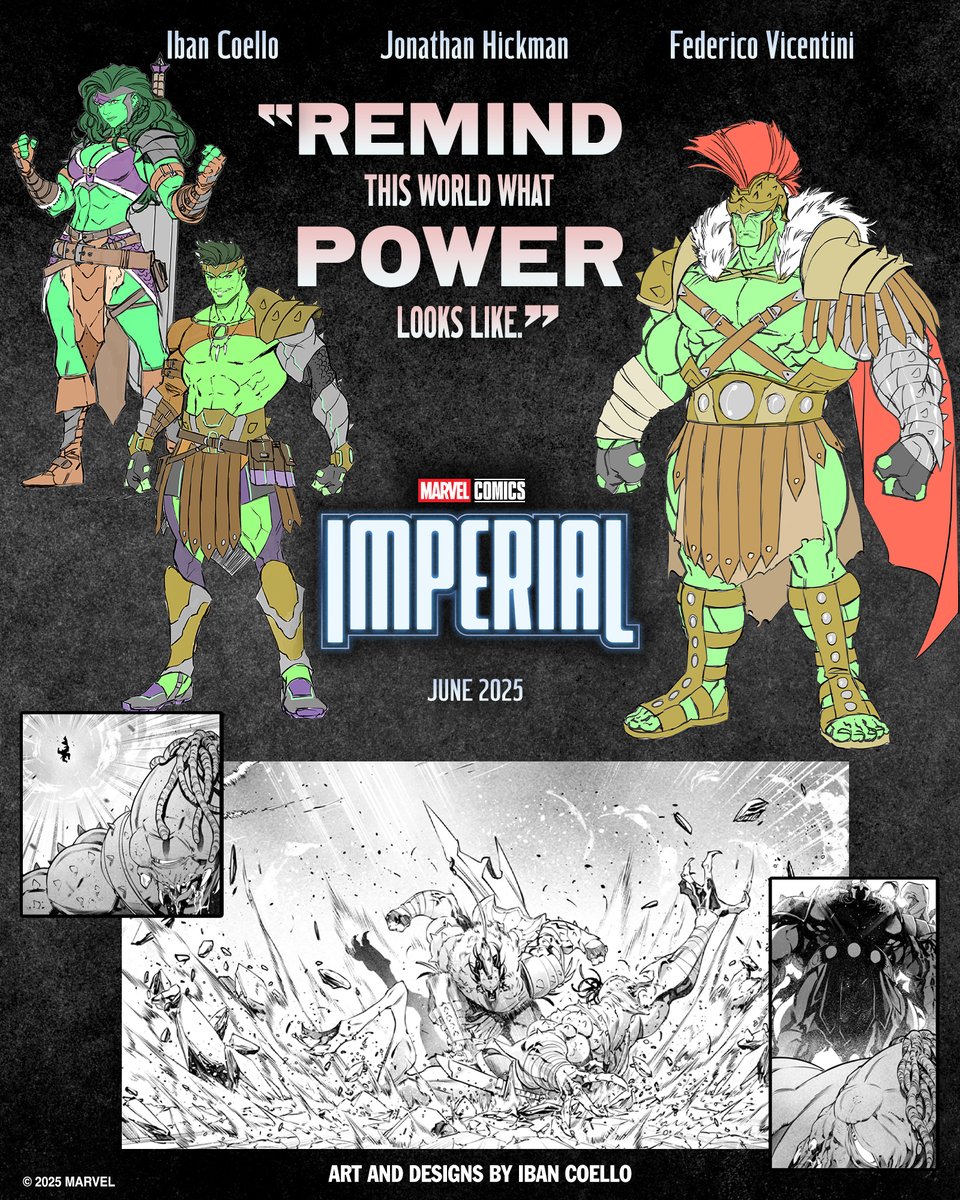 MarvelComicsHQ's tweet image. The formation of a new galactic order arises in the Marvel Universe, with groundbreaking developments for Hulks, Black Panthers, Novas, Guardians, and Cosmic Kings and Queens. 

Check out the cover, designs, and interior artwork and learn more now: spr.ly/60170ViZL