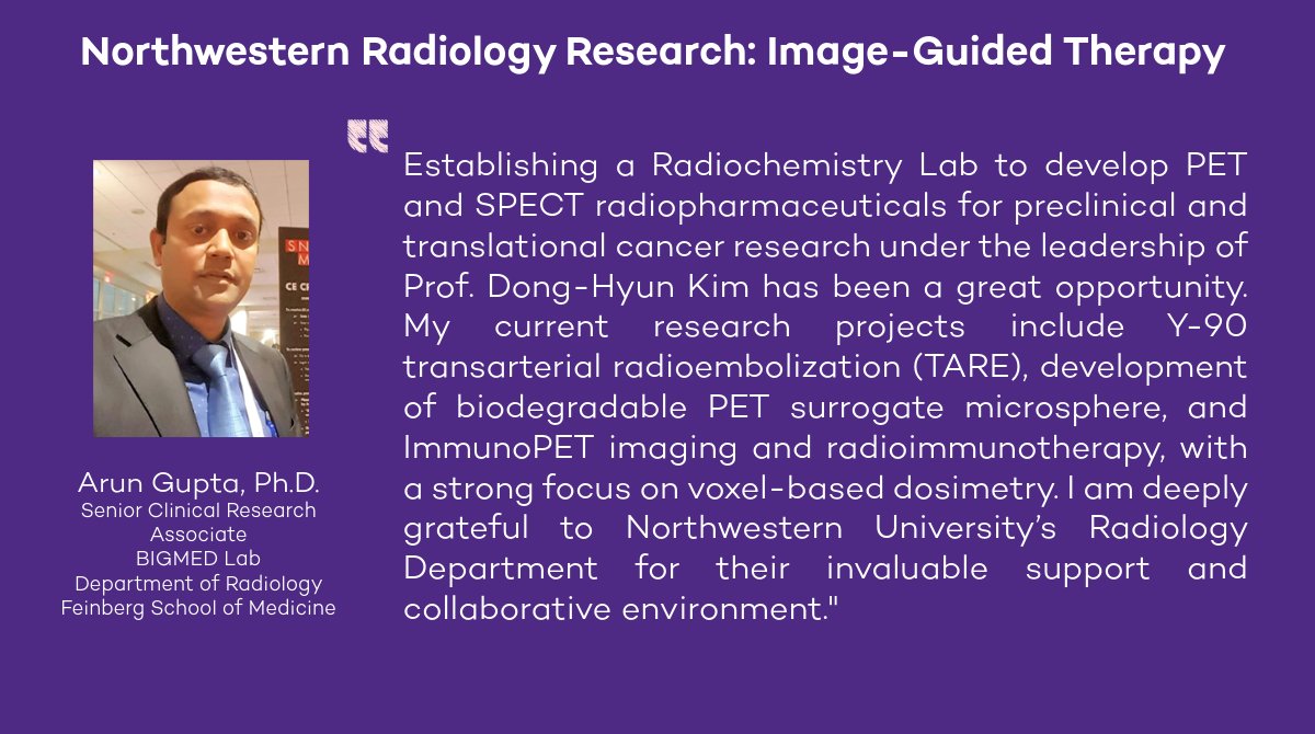 NURadiology's tweet image. This March we're featuring our Interventional Radiology and Image-Guided Therapy research. Arun Gupta's work benefits from unparalleled leadership and a collaborative environment. @arunbeltar #imageguided #interventions
