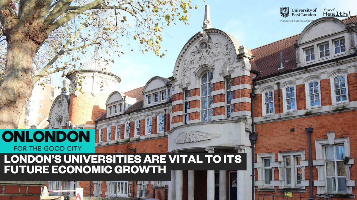 Uni of East London (@uel_news) on Twitter photo London’s universities power its economy, innovation & global standing. In <a href="/OnLondon/">OnLondon</a>, UEL's <a href="/ProfBroderick/">Prof AmandaBroderick</a> & <a href="/LondonHigher/">London Higher</a> CEO <a href="/dianajbeech/">Diana Beech</a> highlight why supporting HE is key to future growth. Read more: onlondon.co.uk/comment-london… #HigherEducation #London #Growth London’s universities power its economy, innovation & global standing. In <a href="/OnLondon/">OnLondon</a>, UEL's <a href="/ProfBroderick/">Prof AmandaBroderick</a> & <a href="/LondonHigher/">London Higher</a> CEO <a href="/dianajbeech/">Diana Beech</a> highlight why supporting HE is key to future growth. Read more: onlondon.co.uk/comment-london… #HigherEducation #London #Growth