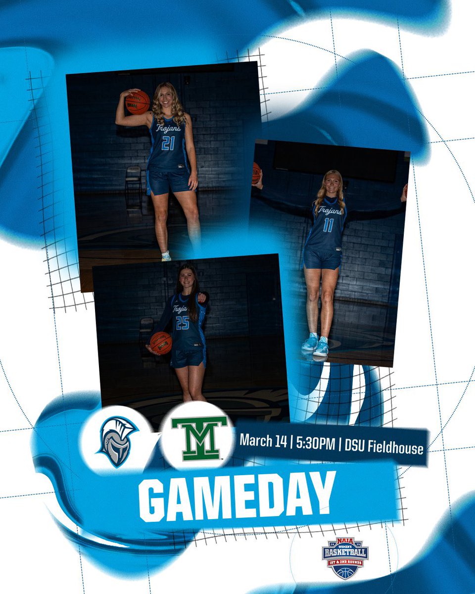 dakotastate_wbb's tweet image. 🔥It’s GAMEDAY Trojan fans🔥

TONIGHT is the first round of the NAIA National Tournament and your Trojans are at HOME!  Come out and support them as they take on Montana Tech!

🆚 Montana Tech
⏰ 5:30PM
📍 DSU Fieldhouse
🔗 youtube.com/live/6eL1YodFs…

#TrojansWBB #FastFreeFun