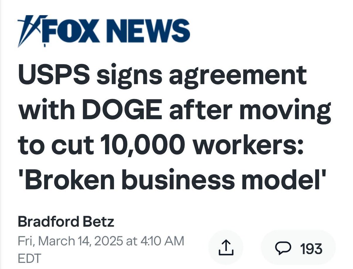 MorePerfectUS's tweet image. The post office isn’t a business. It’s a constitutionally mandated government service.