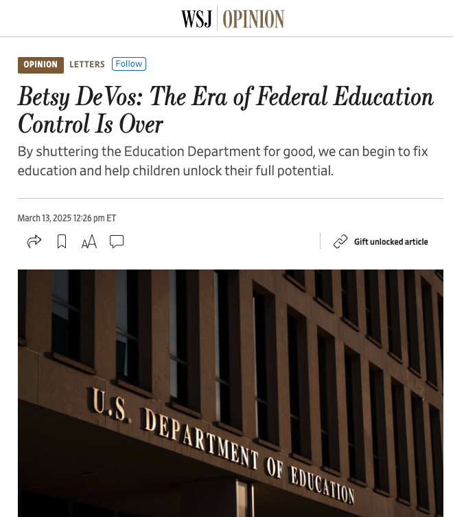 Betsy DeVos tweet media