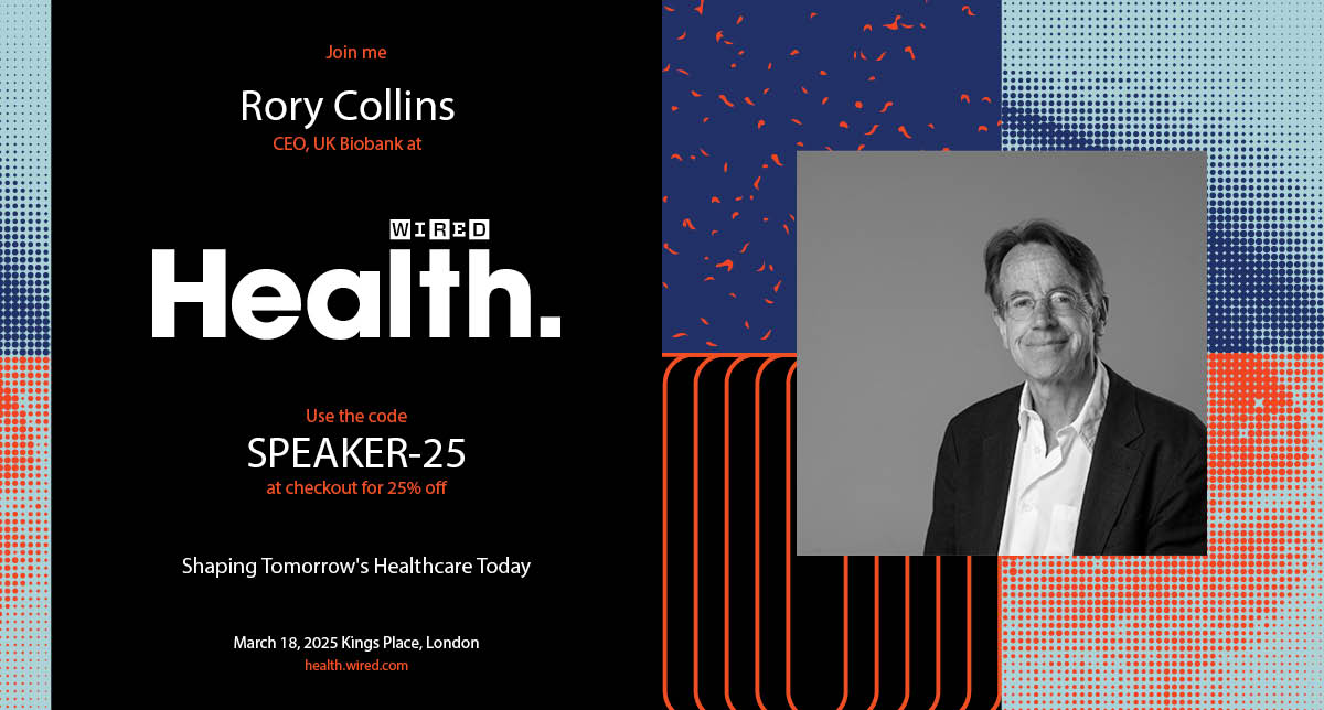 UK Biobank (@uk_biobank) on Twitter photo WIRED Health’s latest event is just around the corner, and <a href="/uk_biobank/">UK Biobank</a> Principal Investigator and CEO, Professor Sir Rory Collins will be providing one of the keynote speeches on the value of making data accessible for the global research community. WIRED Health’s latest event is just around the corner, and <a href="/uk_biobank/">UK Biobank</a> Principal Investigator and CEO, Professor Sir Rory Collins will be providing one of the keynote speeches on the value of making data accessible for the global research community.