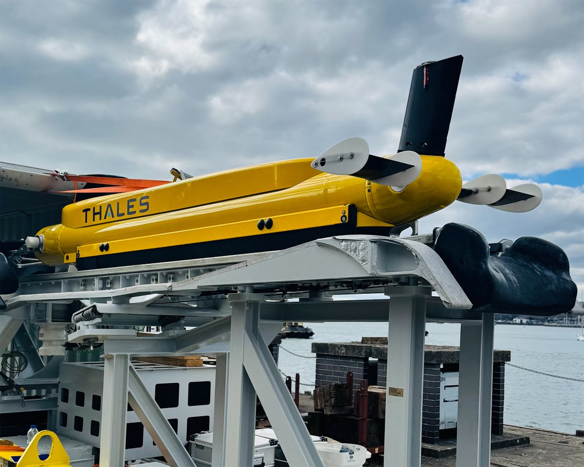 The @royalnavy's first uncrewed mine hunting vessel has arrived. 

ARIADNE supports over 200 UK jobs and keeps sailors safer by removing the need to enter minefields.

Part of a £184m investment with @thalesuk, this marks a shift that will create new jobs in maritime tech.