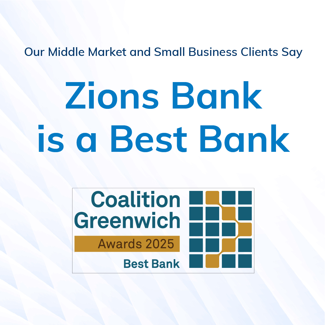 Zions Bank (@zionsbank) on Twitter photo As part of Zions Bancorporation, Zions Bank earned 13 <a href="/CoalitionGrnwch/">Crisil Coalition Greenwich</a> Best Bank Awards for 2025. And while we are proud of these awards, we’re even more proud of what they represent: our commitment to exceptional customer service and high-quality products for our clients. As part of Zions Bancorporation, Zions Bank earned 13 <a href="/CoalitionGrnwch/">Crisil Coalition Greenwich</a> Best Bank Awards for 2025. And while we are proud of these awards, we’re even more proud of what they represent: our commitment to exceptional customer service and high-quality products for our clients.