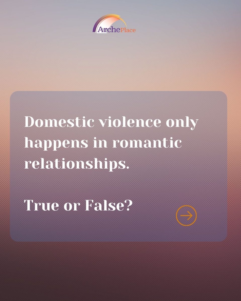 ArchePlaceInc's tweet image. Every fact you learn helps break the cycle of abuse. Let’s educate, empower, and support survivors together!
Swipe through to take the quiz! 👉

#DVMyths #DVFacts #EndDV #KnowledgeIsPower #DomesticViolenceAwareness