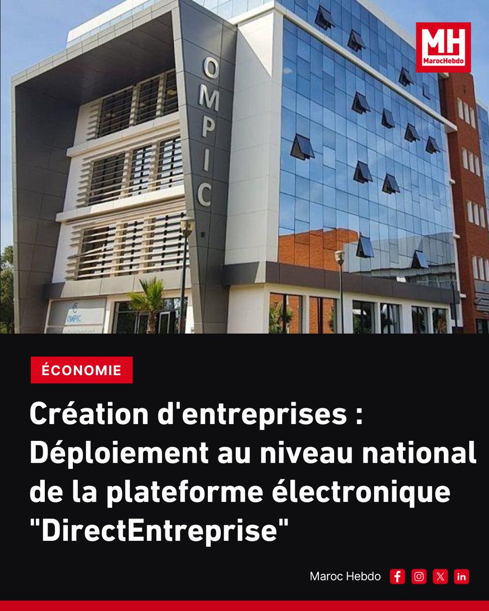 marochebdo's tweet image. La plateforme facilite les démarches de création d'entreprise auprès des administrations.

➡ maroc-hebdo.com/article/creati…

#créationdentreprise #démarches #administrations #plateforme #simplification