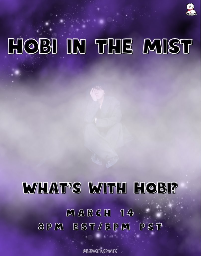 RJPositivePants's tweet photo. Reminder for this evening’s distractions:
#TeamPositiveBTSArmy
#Hobi_In_The_Mist
#HOPE_ON_THE_STAGE_TOUR https://t.co/d7OfGiQYli