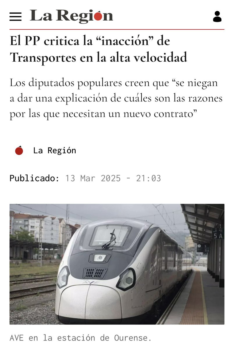 CelsoDelgadoOU's tweet photo. No es admisible que @Adif_es y  @transportesgob pretendan dejar la LAV a Galicia con un tramo de trazado sinuoso de 8 km y de vía única mixta desde Seixalbo hasta la estación de #Ourense. Liciten ya las obras pendientes y dejen de poner excusas !🚄
https://t.co/PcZNbG1811 https://t.co/bTe1tKDR9t