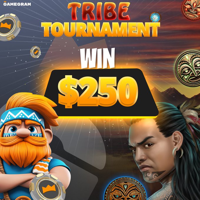 YG65R5's tweet photo. 🚀 Gamegram Slots Race – First to x500 Wins! 🎰🔥

🏆 Hit x500 in Tribe &amp; claim $250!
🎯 1 Winner | Min Bet: $0.60
📅 Duration: March 14 - March 21
💰 The multiplier is calculated from the total bet amount
⚡ One winning place per participant! https://t.co/BRnSkeyb2a