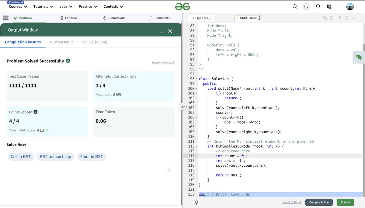 OkProfessor8854's tweet photo. Day 68 of #100DaysOfCode! 🚀
Happy Holi Guys !!!! cant get to do much cuz of Holi
- Solved 4 BST problems #BST_Week     
- Revised 1 problem   
  #cse2025 #connect #dsa #leetcode #technerd https://t.co/6Q8PXoevwZ